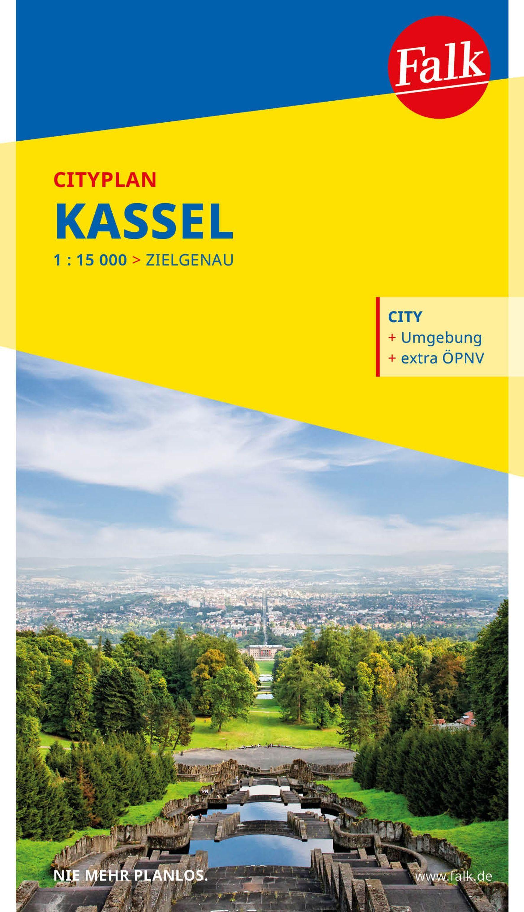 Vorderes Coverbild Falk Cityplan Kassel 1:15.000