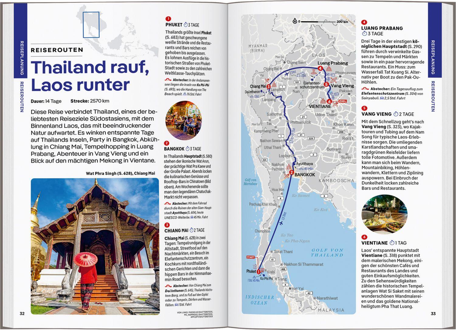 Beispielinhalt (Bild) LONELY PLANET Reiseführer Südostasien