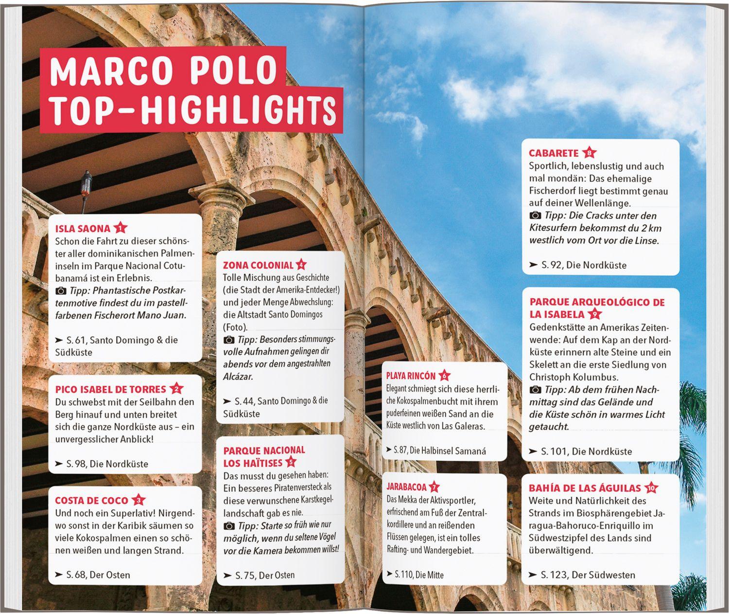 Beispielinhalt (Bild) MARCO POLO Reiseführer Dominikanische Republik