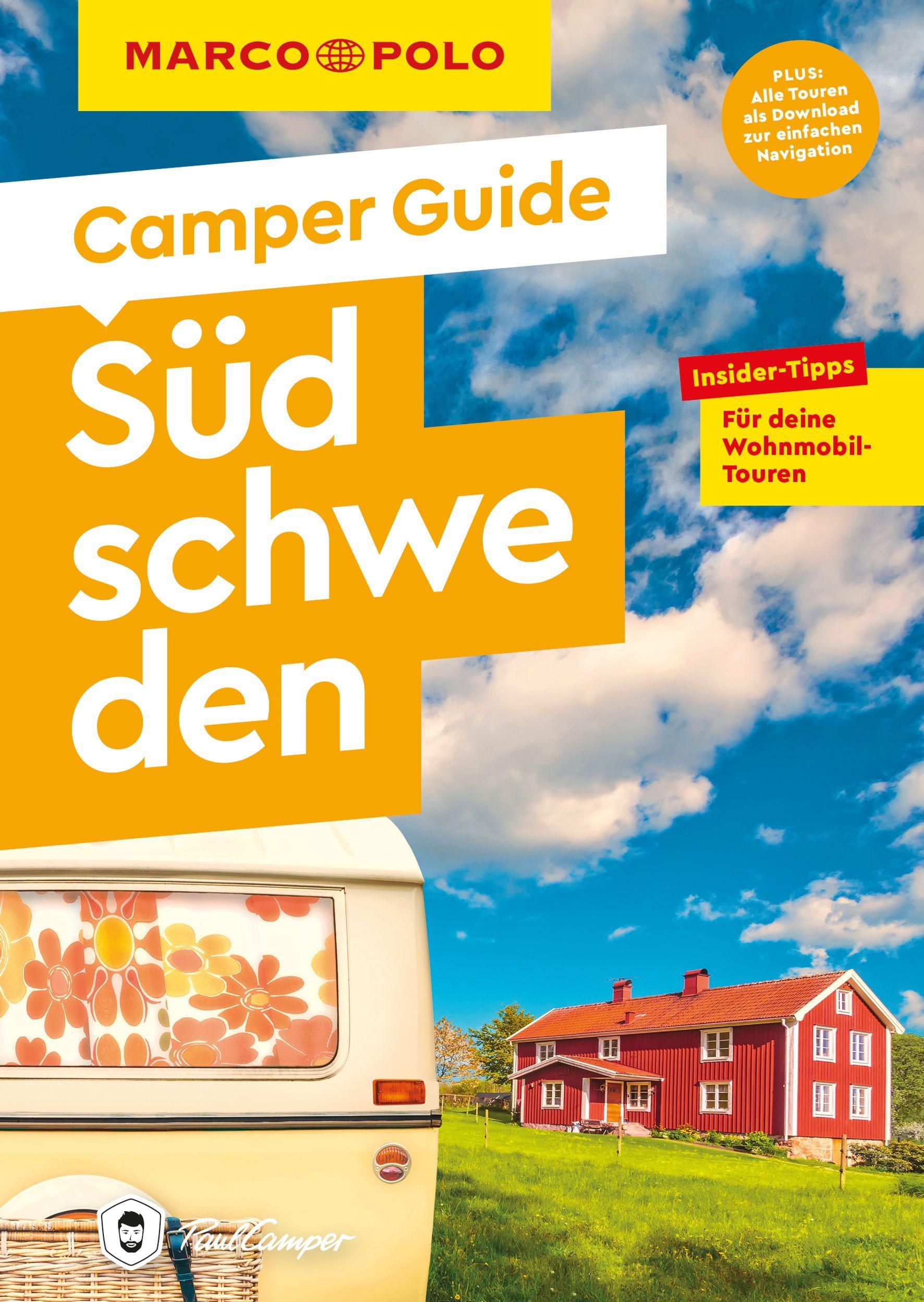 Vorderes Coverbild MARCO POLO Camper Guide Südschweden