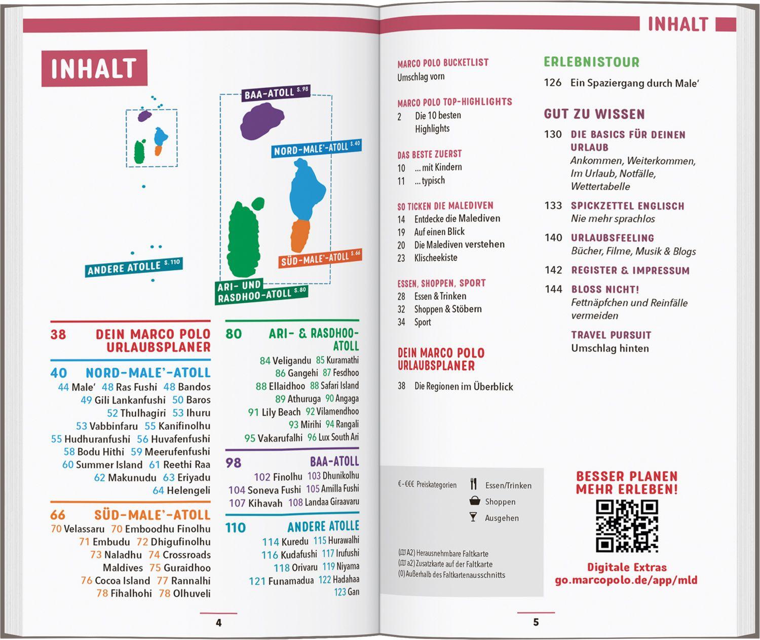Beispielinhalt (Bild) MARCO POLO Reiseführer Malediven