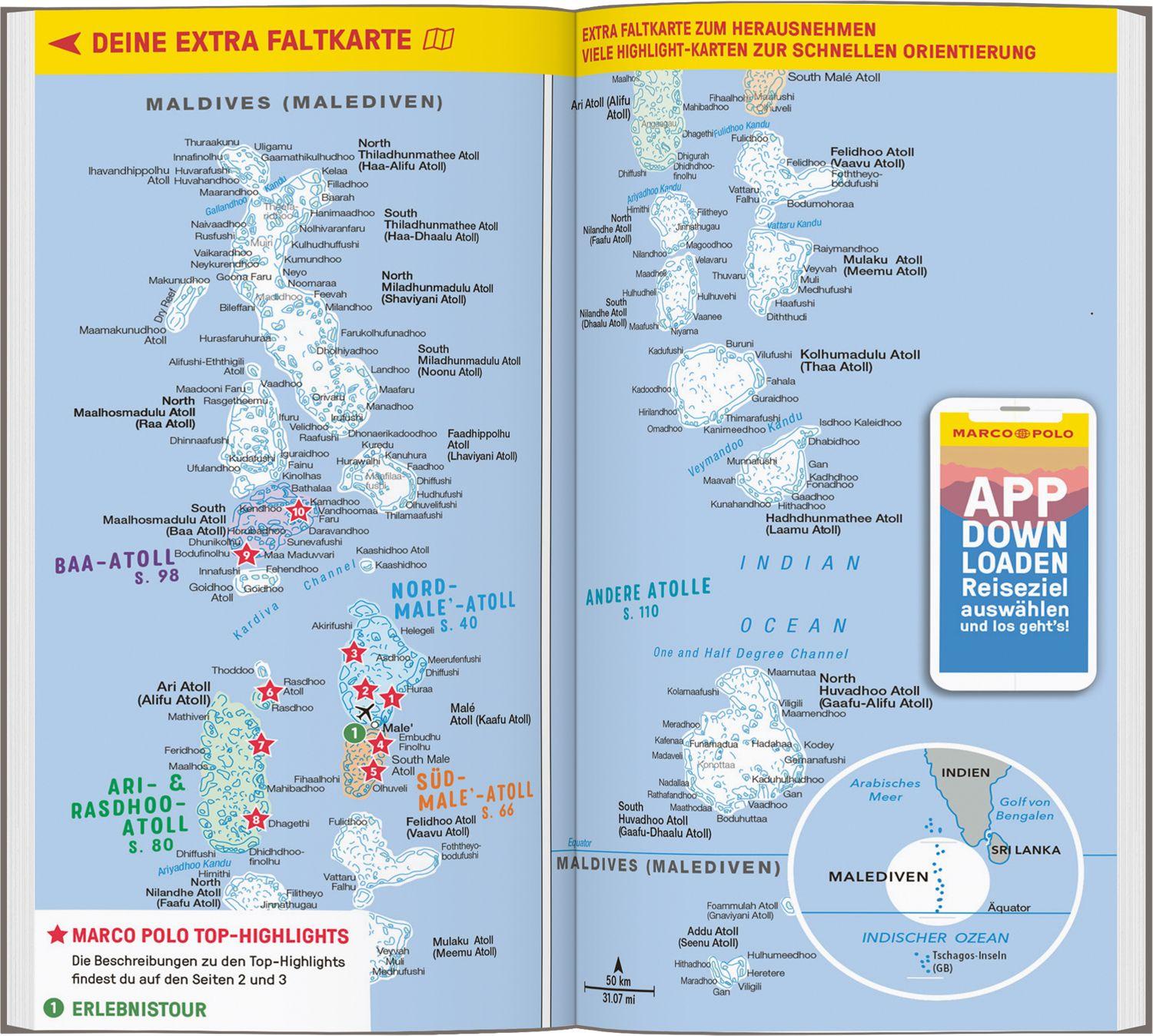 Beispielinhalt (Bild) MARCO POLO Reiseführer Malediven