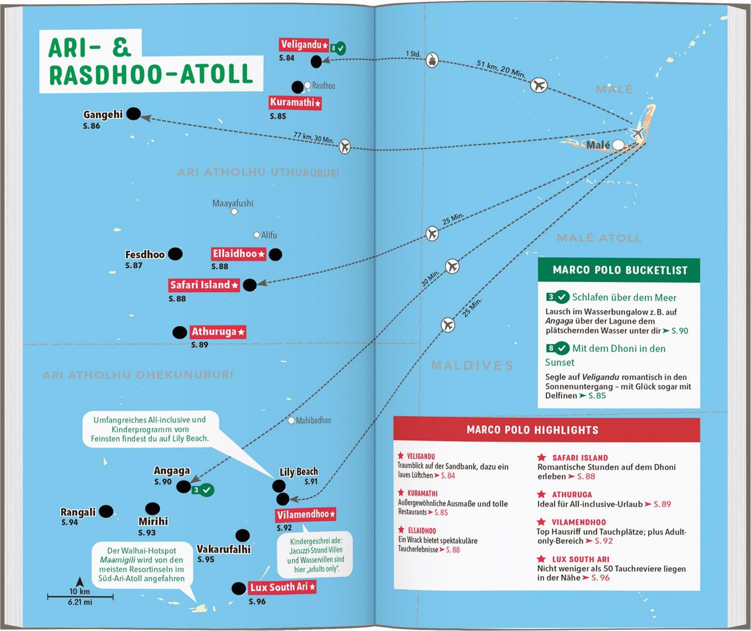 Beispielinhalt (Bild) MARCO POLO Reiseführer Malediven