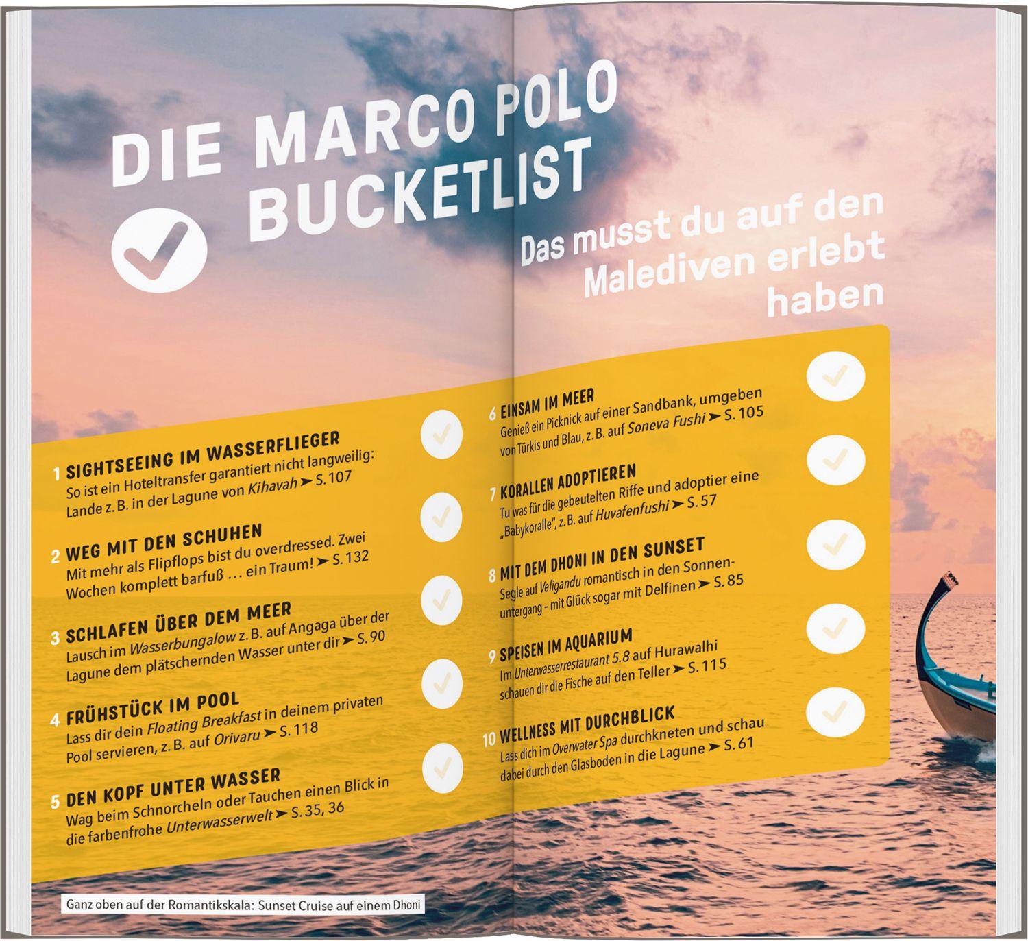 Beispielinhalt (Bild) MARCO POLO Reiseführer Malediven