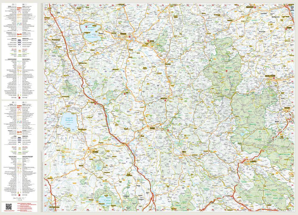 Beispielinhalt (Bild) MARCO POLO Reisekarte Italien 08 Umbrien, Marken 1:200.000