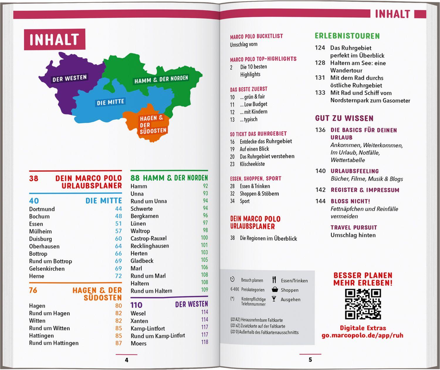 Beispielinhalt (Bild) MARCO POLO Reiseführer Ruhrgebiet
