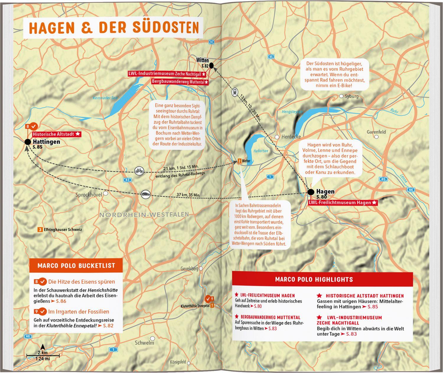 Beispielinhalt (Bild) MARCO POLO Reiseführer Ruhrgebiet
