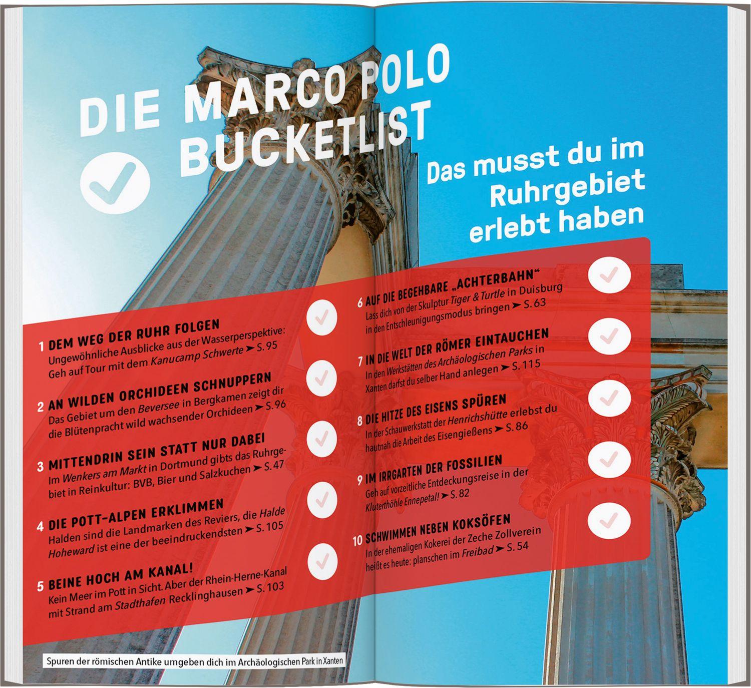 Beispielinhalt (Bild) MARCO POLO Reiseführer Ruhrgebiet