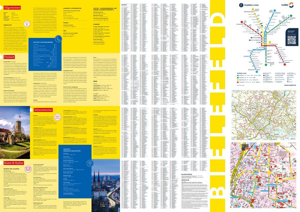 Beispielinhalt (Bild) Falk Cityplan Bielefeld 1:20.000