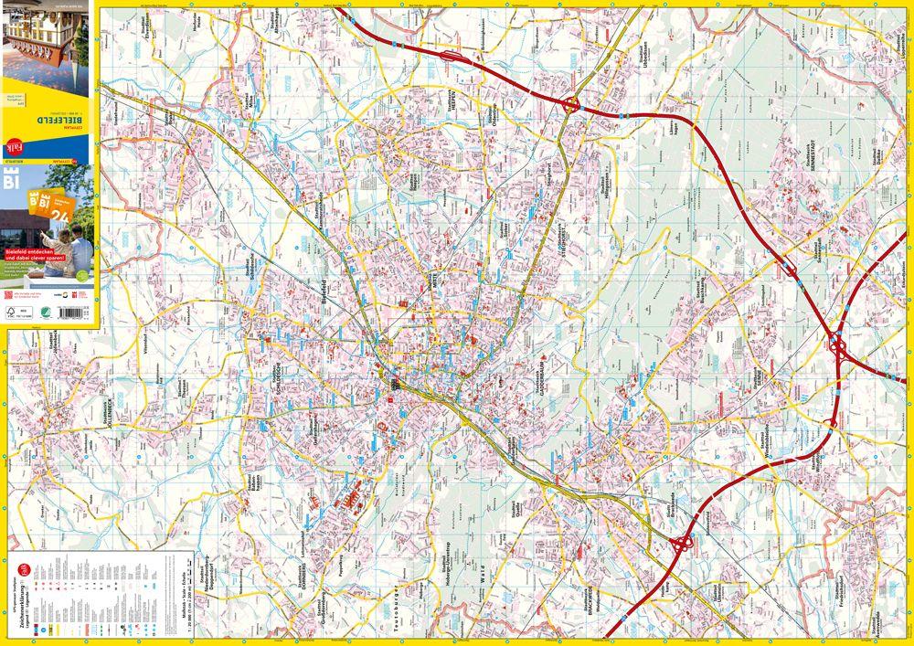 Beispielinhalt (Bild) Falk Cityplan Bielefeld 1:20.000