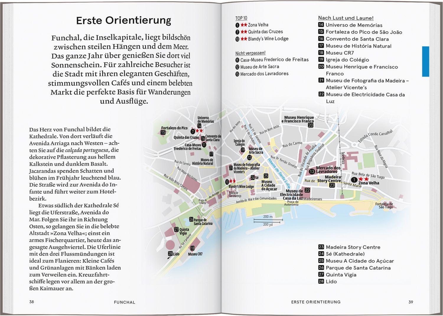 Beispielinhalt (Bild) Baedeker SMART Reiseführer Madeira