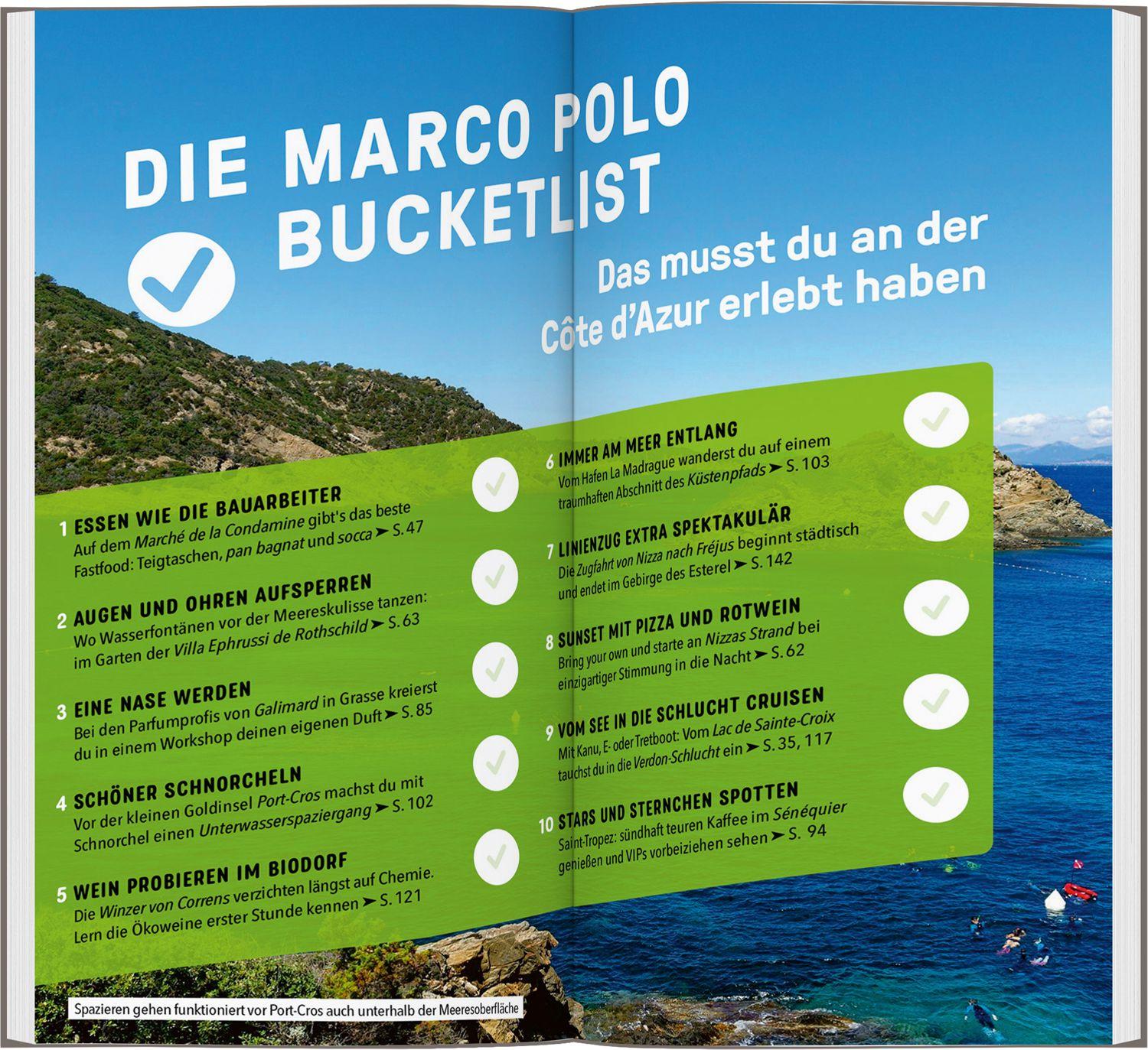 Beispielinhalt (Bild) MARCO POLO Reiseführer Côte d'Azur