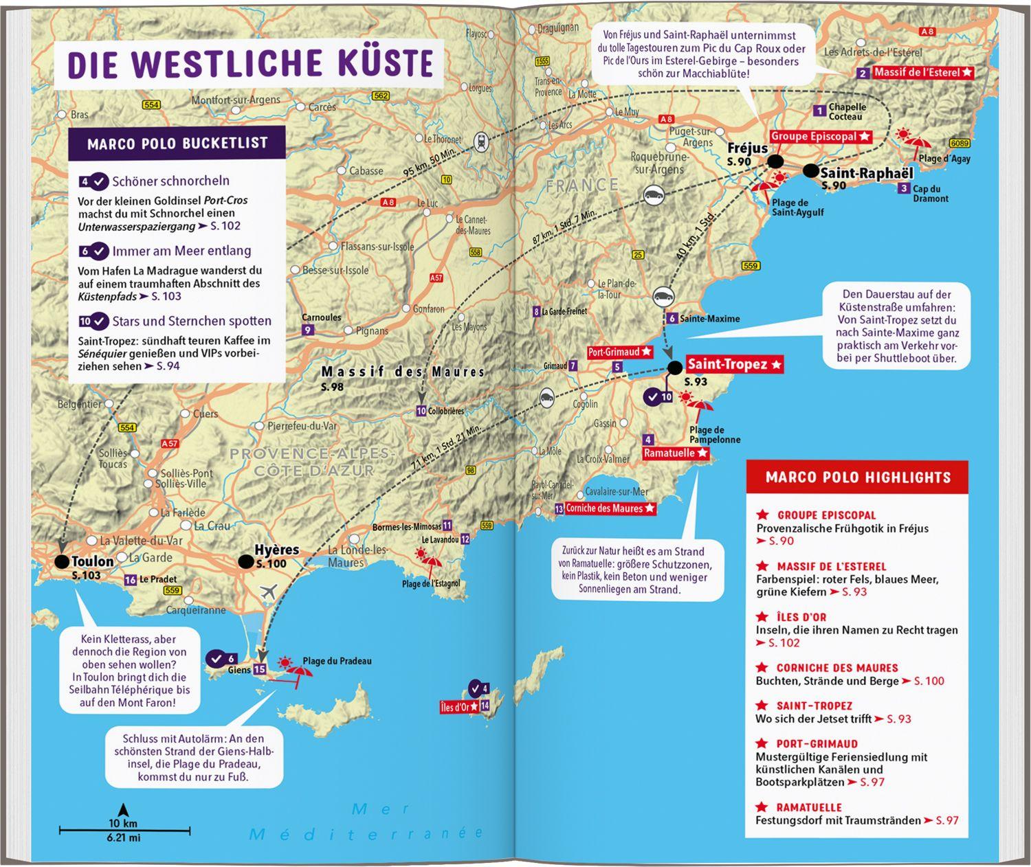 Beispielinhalt (Bild) MARCO POLO Reiseführer Côte d'Azur