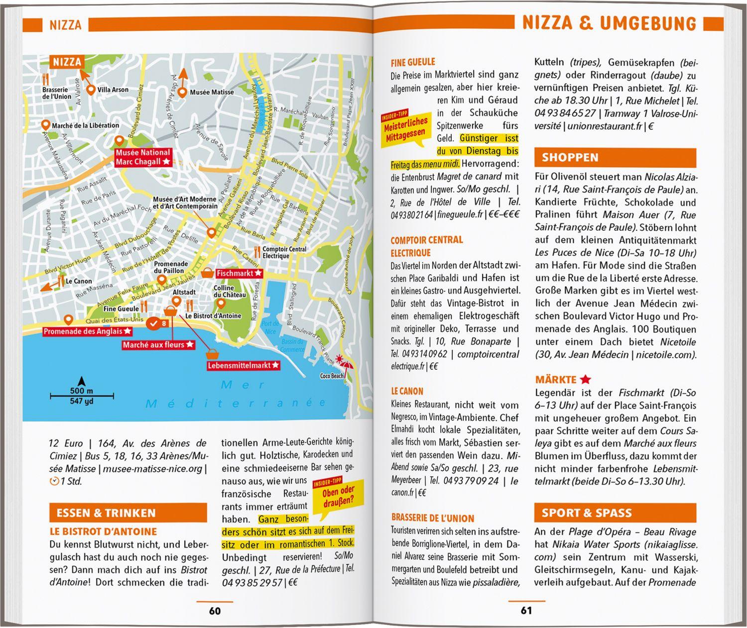 Beispielinhalt (Bild) MARCO POLO Reiseführer Côte d'Azur
