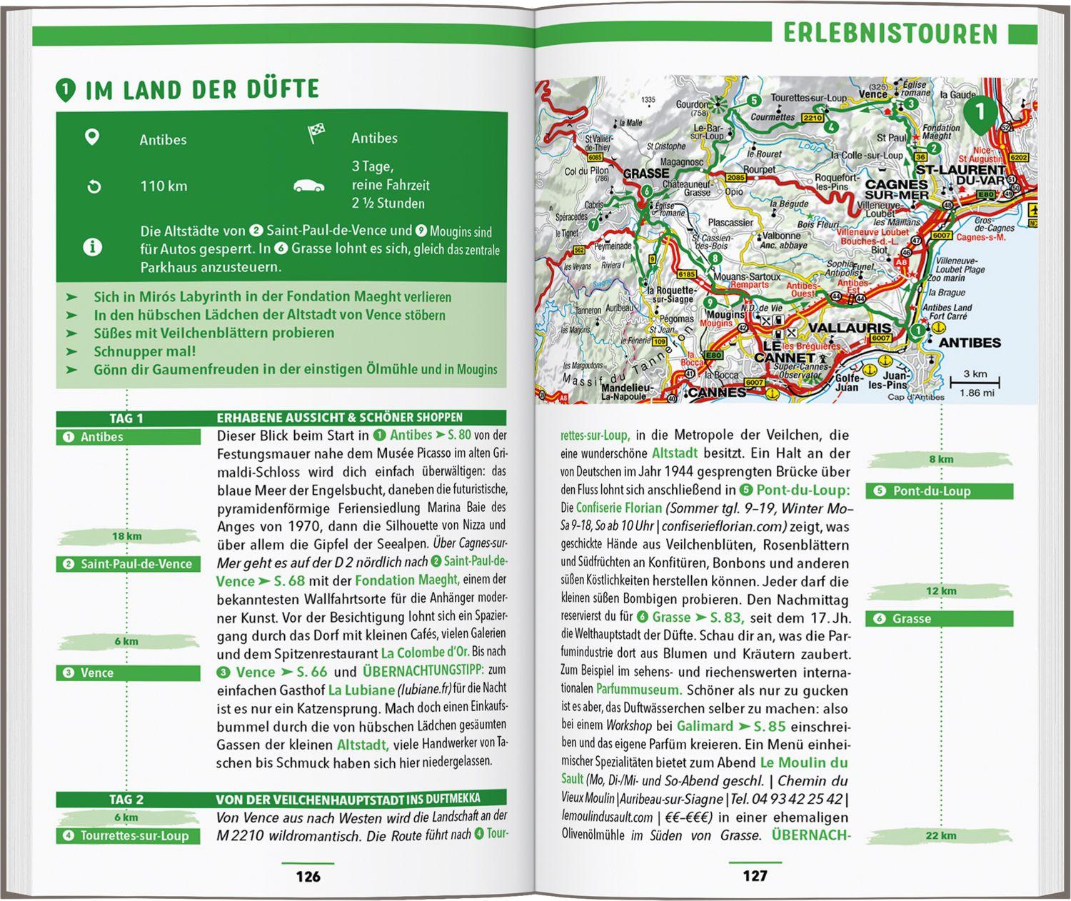 Beispielinhalt (Bild) MARCO POLO Reiseführer Côte d'Azur