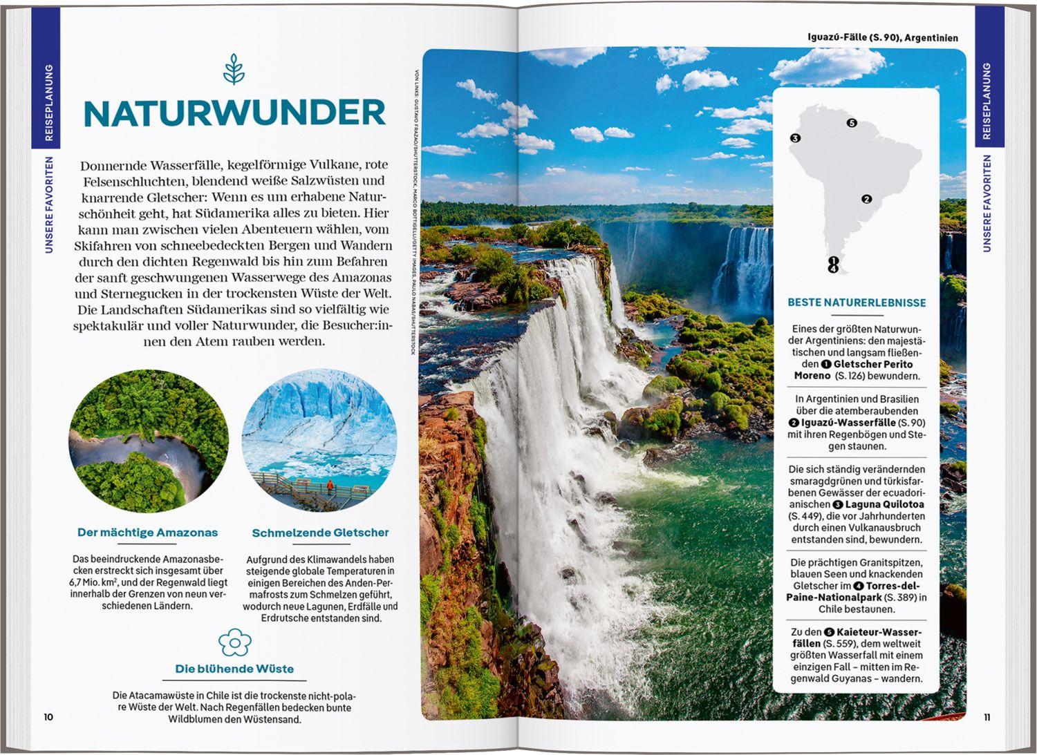 Beispielinhalt (Bild) LONELY PLANET Reiseführer Südamerika