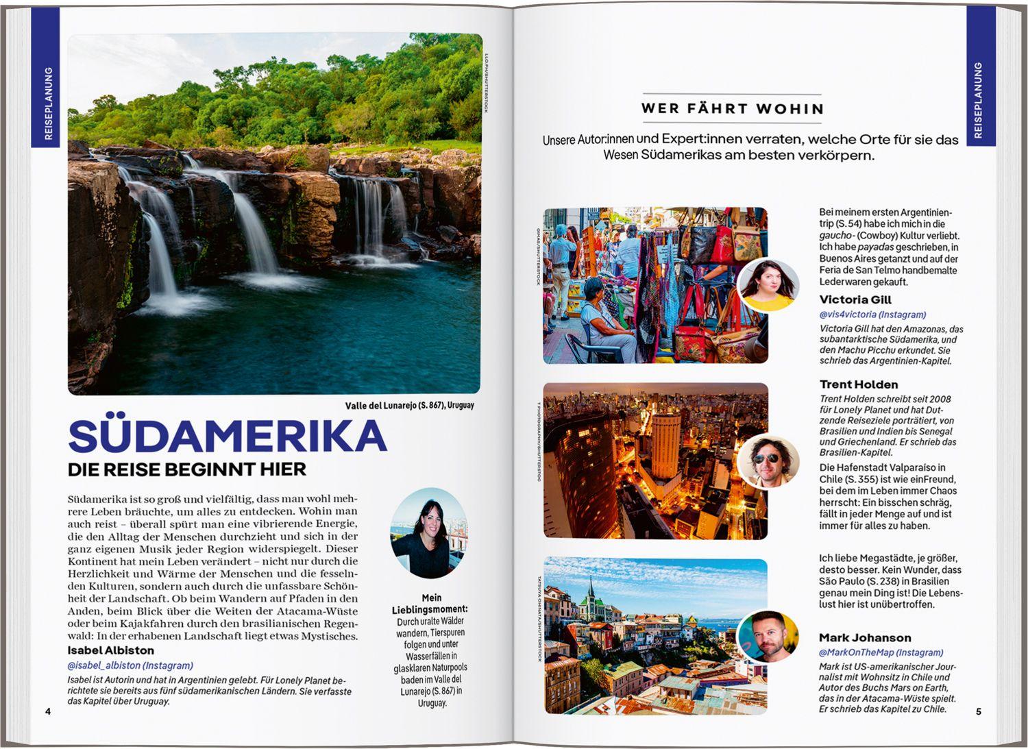 Beispielinhalt (Bild) LONELY PLANET Reiseführer Südamerika