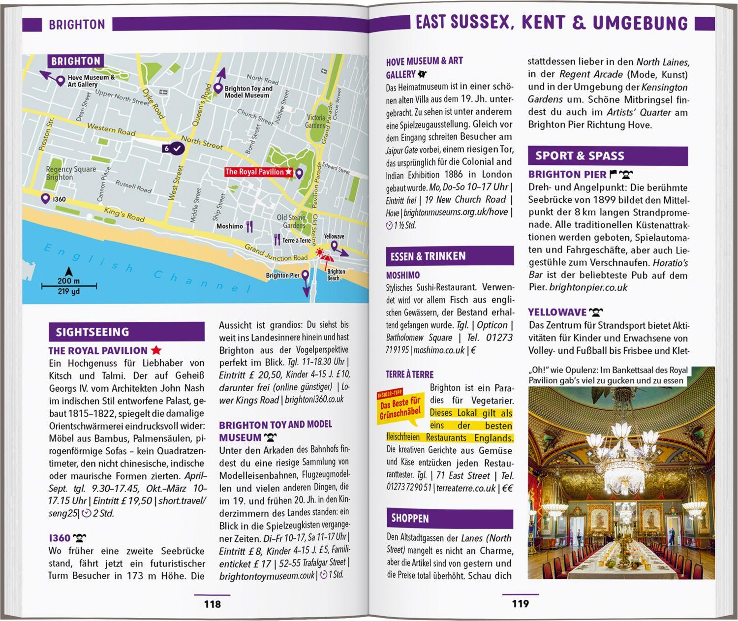 Beispielinhalt (Bild) MARCO POLO Reiseführer Südengland, Cornwall bis Kent