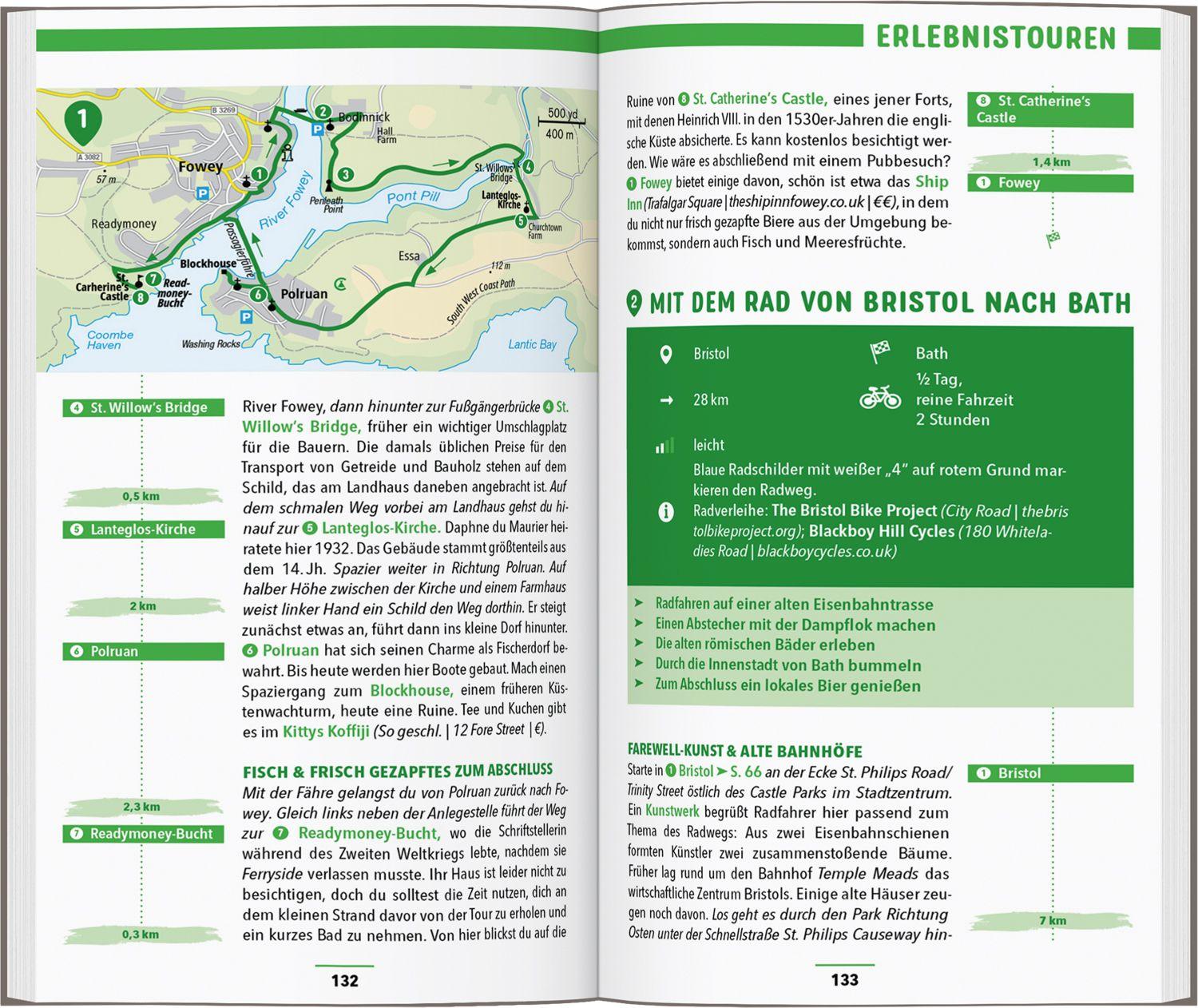 Beispielinhalt (Bild) MARCO POLO Reiseführer Südengland, Cornwall bis Kent