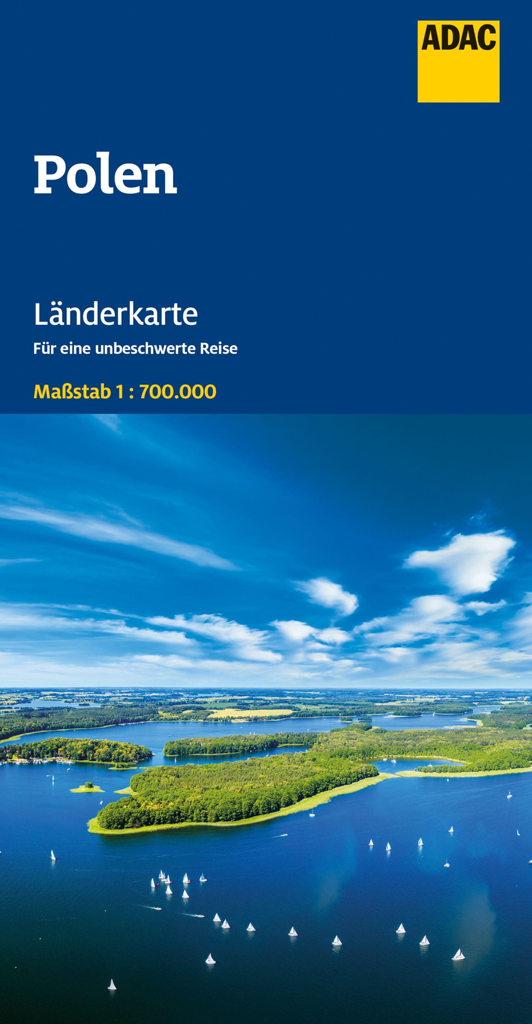 Vorderes Coverbild ADAC Länderkarte Polen 1:700.000