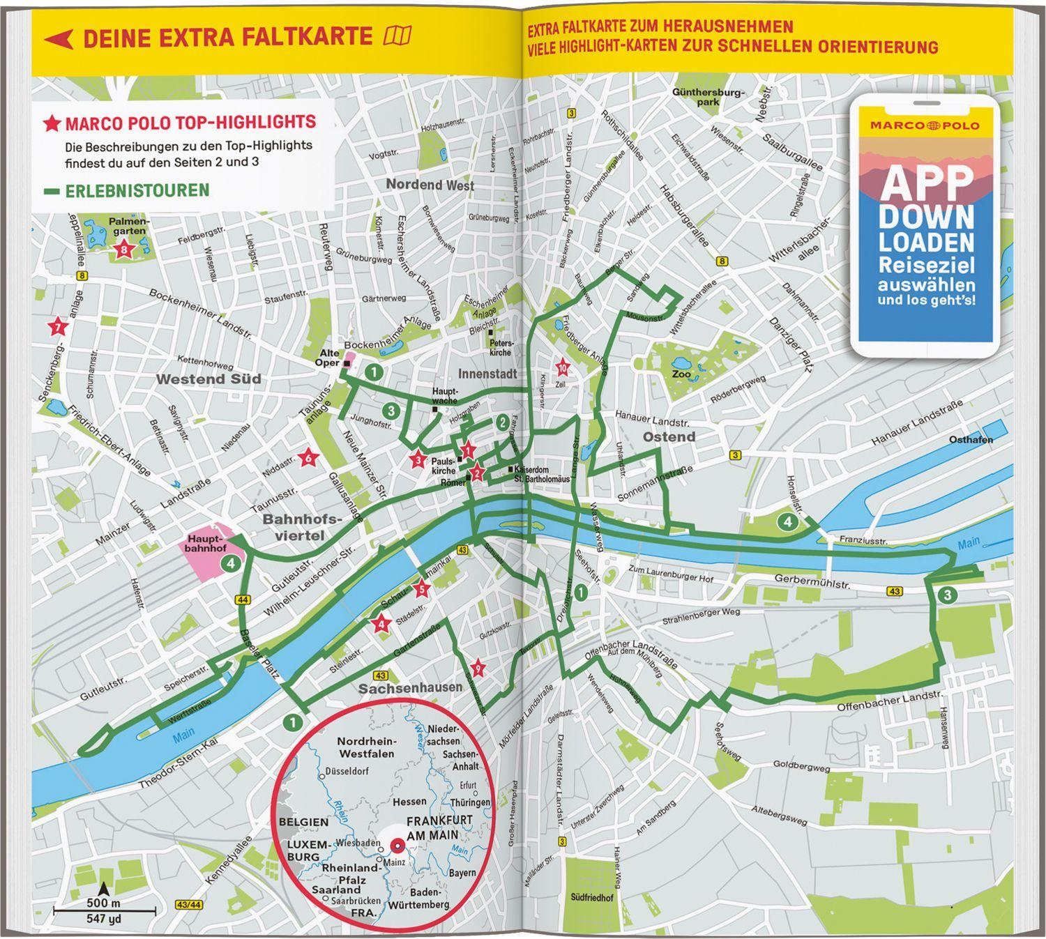 Beispielinhalt (Bild) MARCO POLO Reiseführer Frankfurt