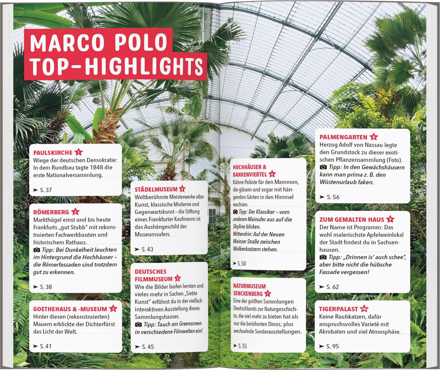 Beispielinhalt (Bild) MARCO POLO Reiseführer Frankfurt