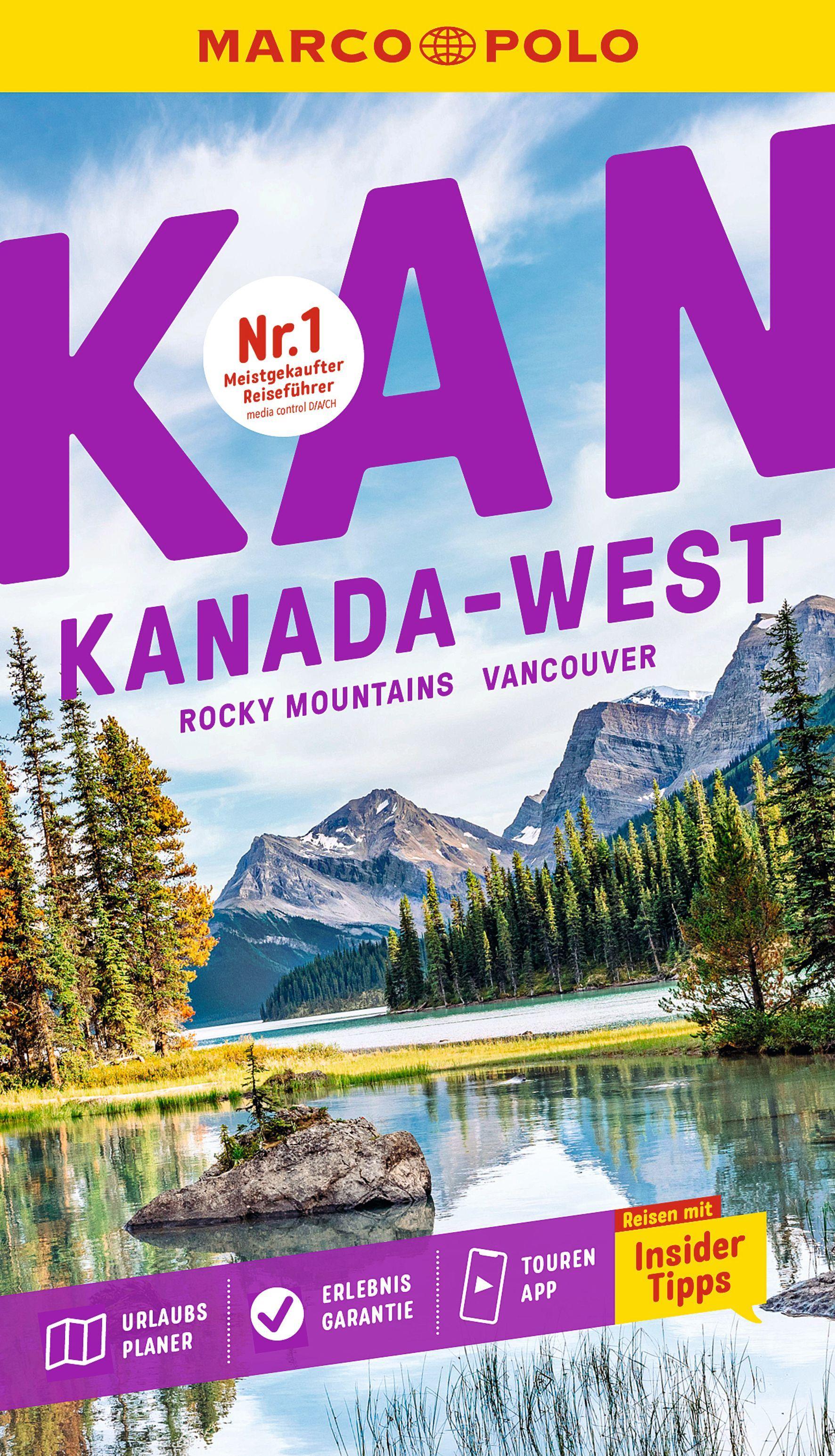 Vorderes Coverbild MARCO POLO Reiseführer Kanada West, Rocky Mountains, Vancouver