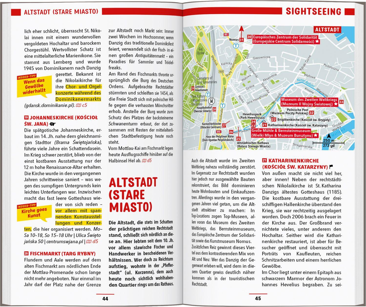 Beispielinhalt (Bild) MARCO POLO Reiseführer Danzig