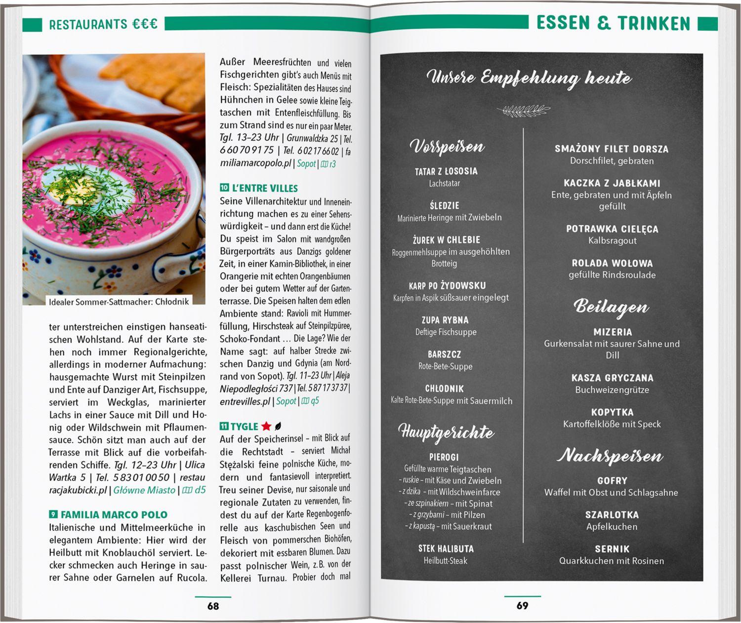 Beispielinhalt (Bild) MARCO POLO Reiseführer Danzig