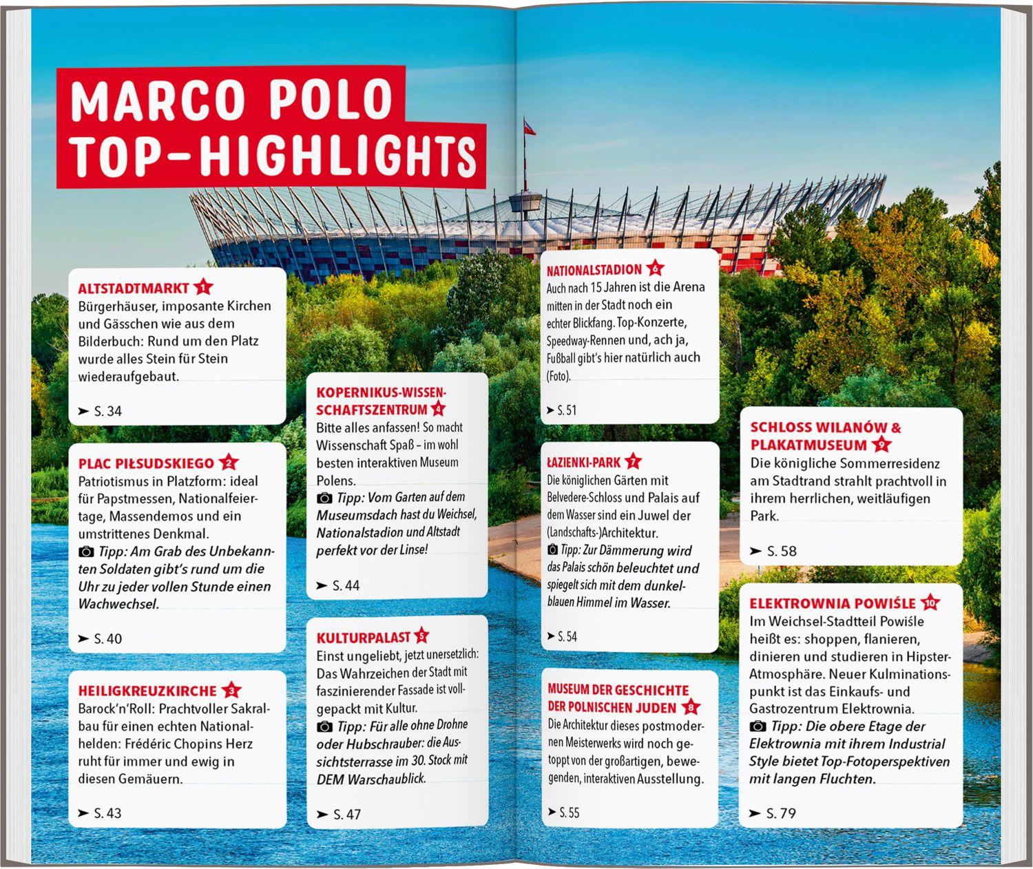 Beispielinhalt (Bild) MARCO POLO Reiseführer Warschau