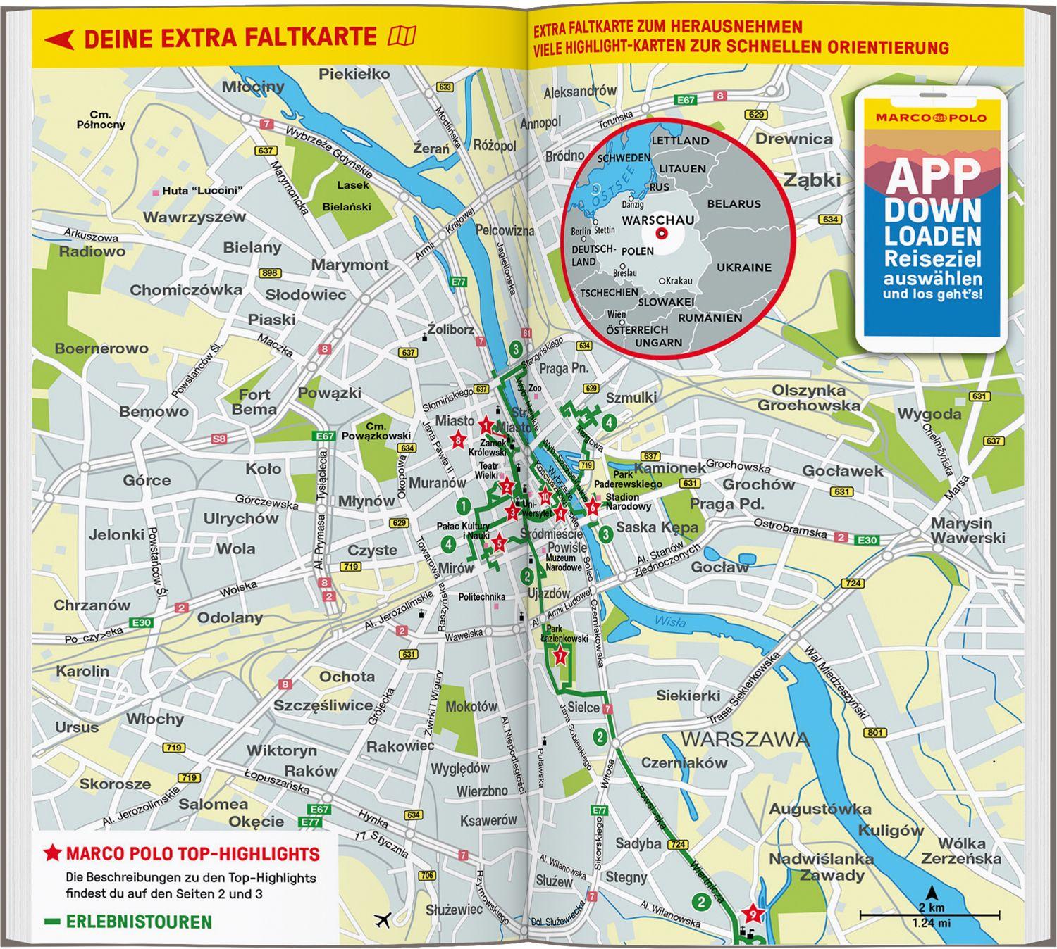 Beispielinhalt (Bild) MARCO POLO Reiseführer Warschau