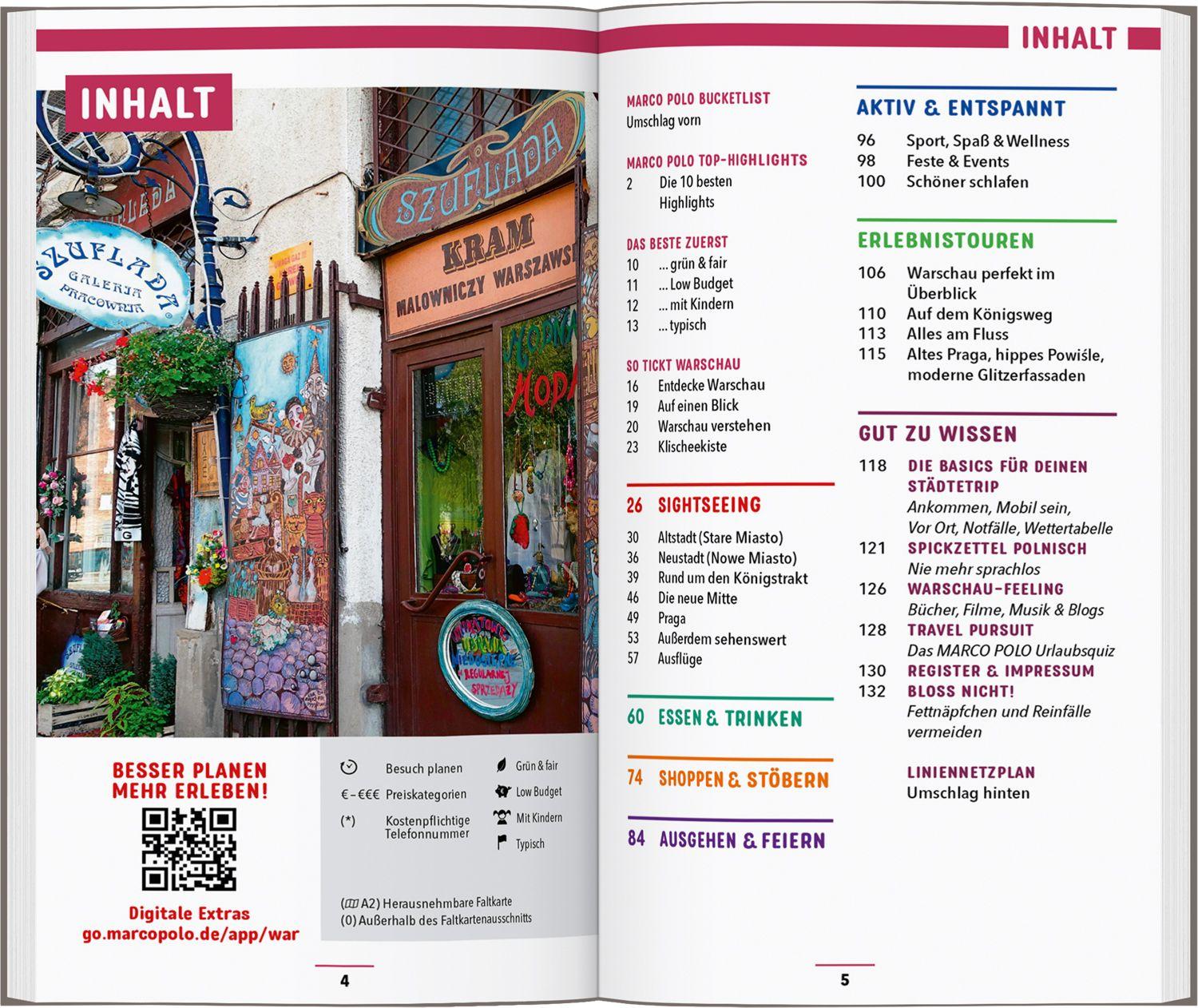 Beispielinhalt (Bild) MARCO POLO Reiseführer Warschau