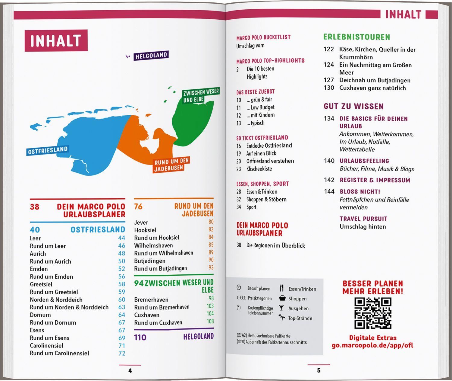 Beispielinhalt (Bild) MARCO POLO Reiseführer Ostfriesland, Nordseeküste Niedersachsen, Helgoland