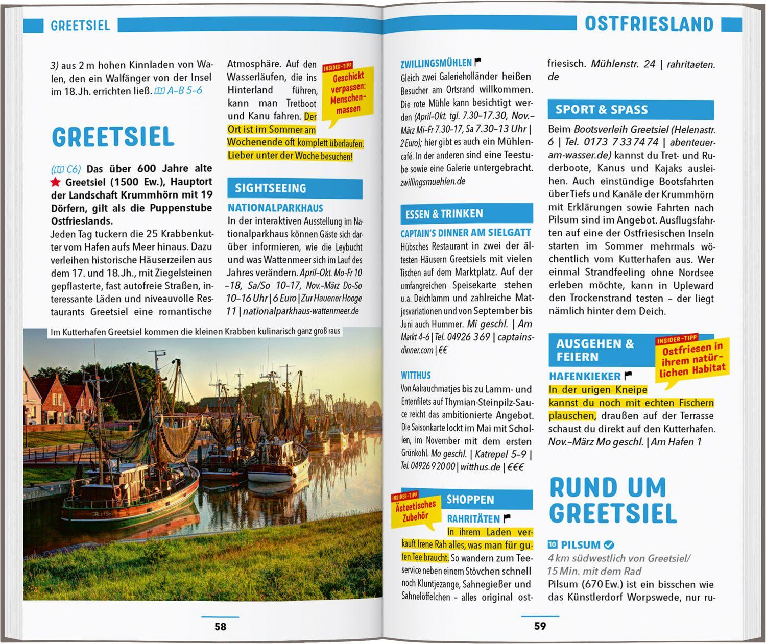 Beispielinhalt (Bild) MARCO POLO Reiseführer Ostfriesland, Nordseeküste Niedersachsen, Helgoland