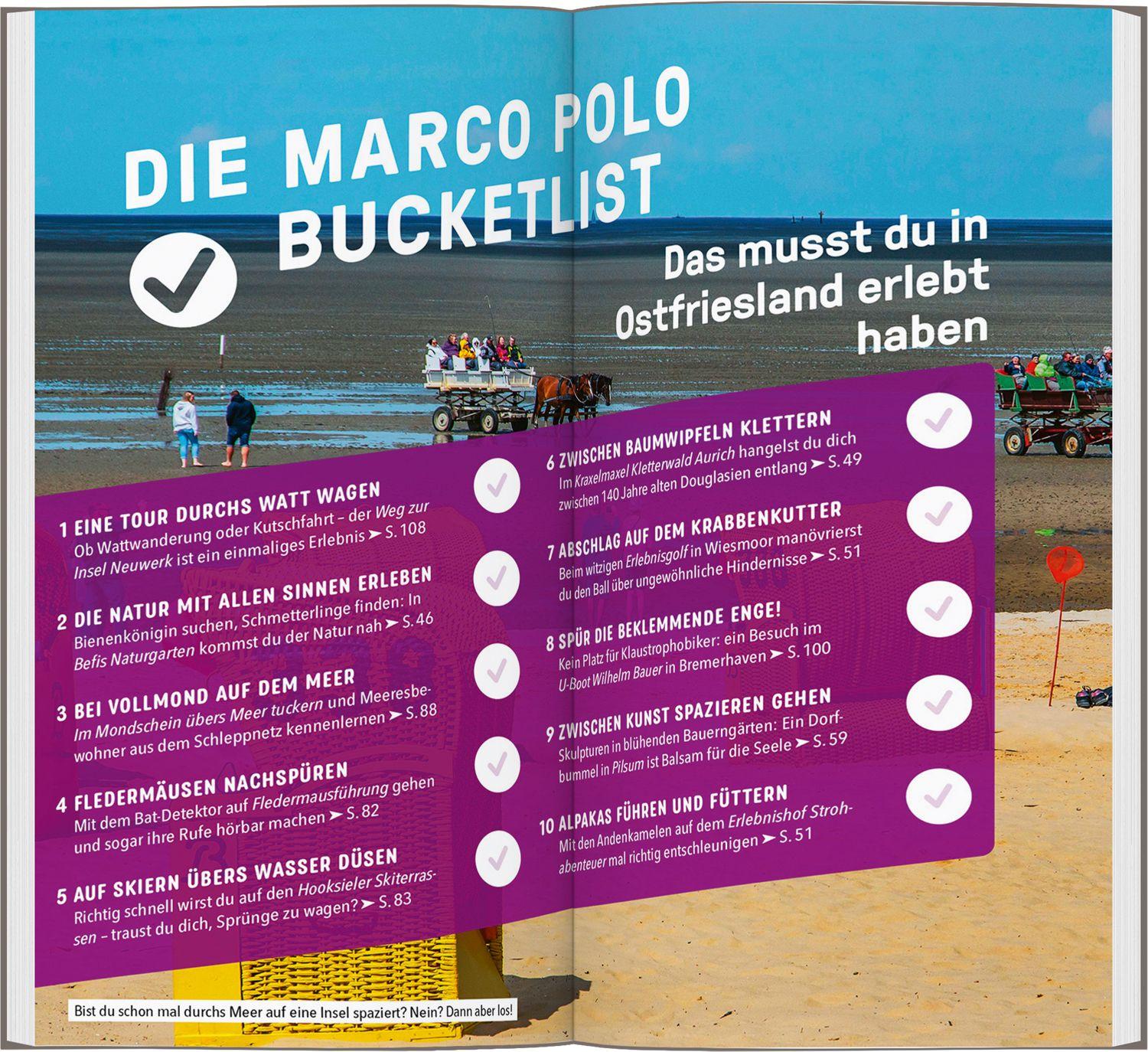 Beispielinhalt (Bild) MARCO POLO Reiseführer Ostfriesland, Nordseeküste Niedersachsen, Helgoland