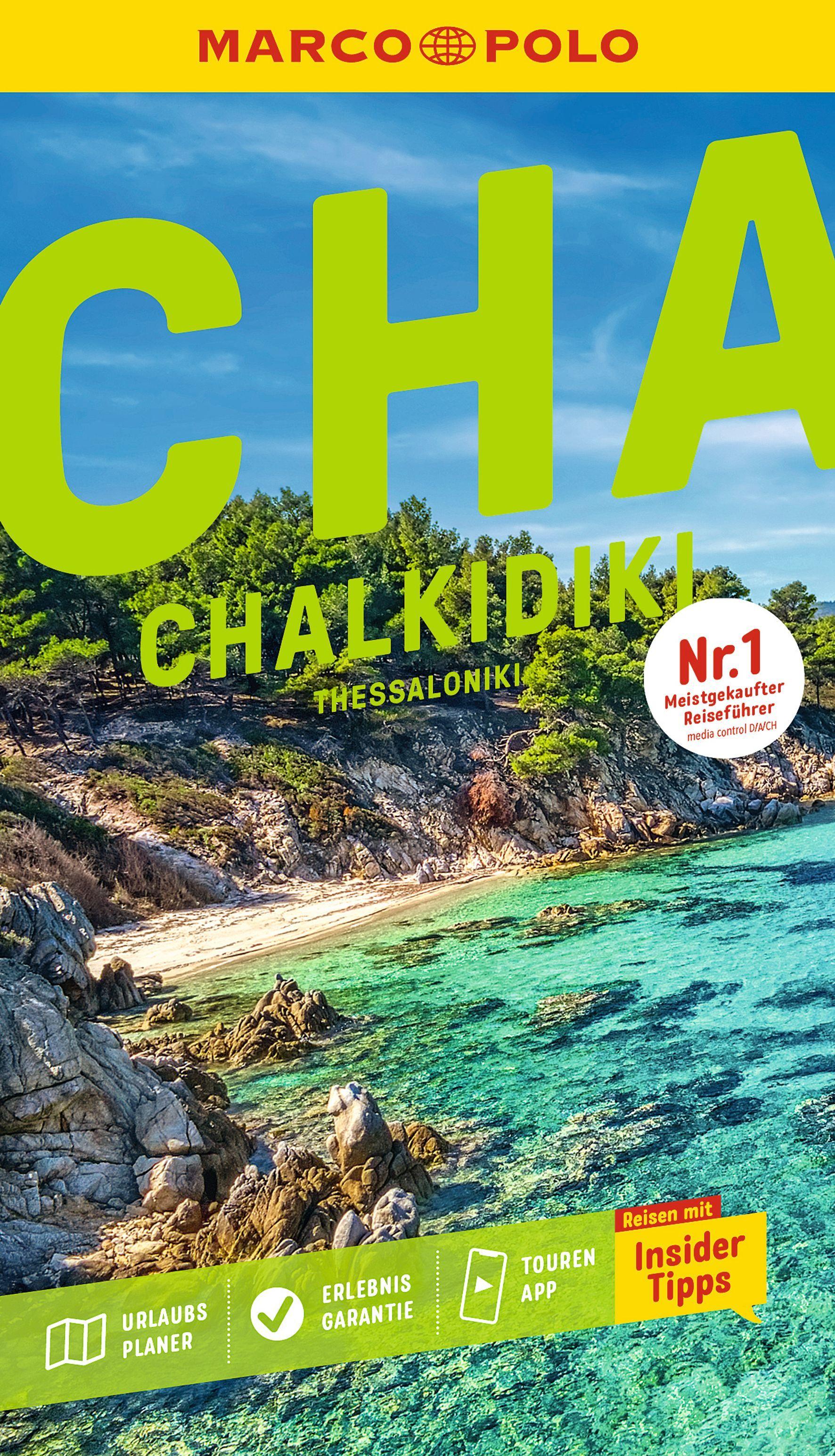 Vorderes Coverbild MARCO POLO Reiseführer Chalkidikí, Thessaloníki