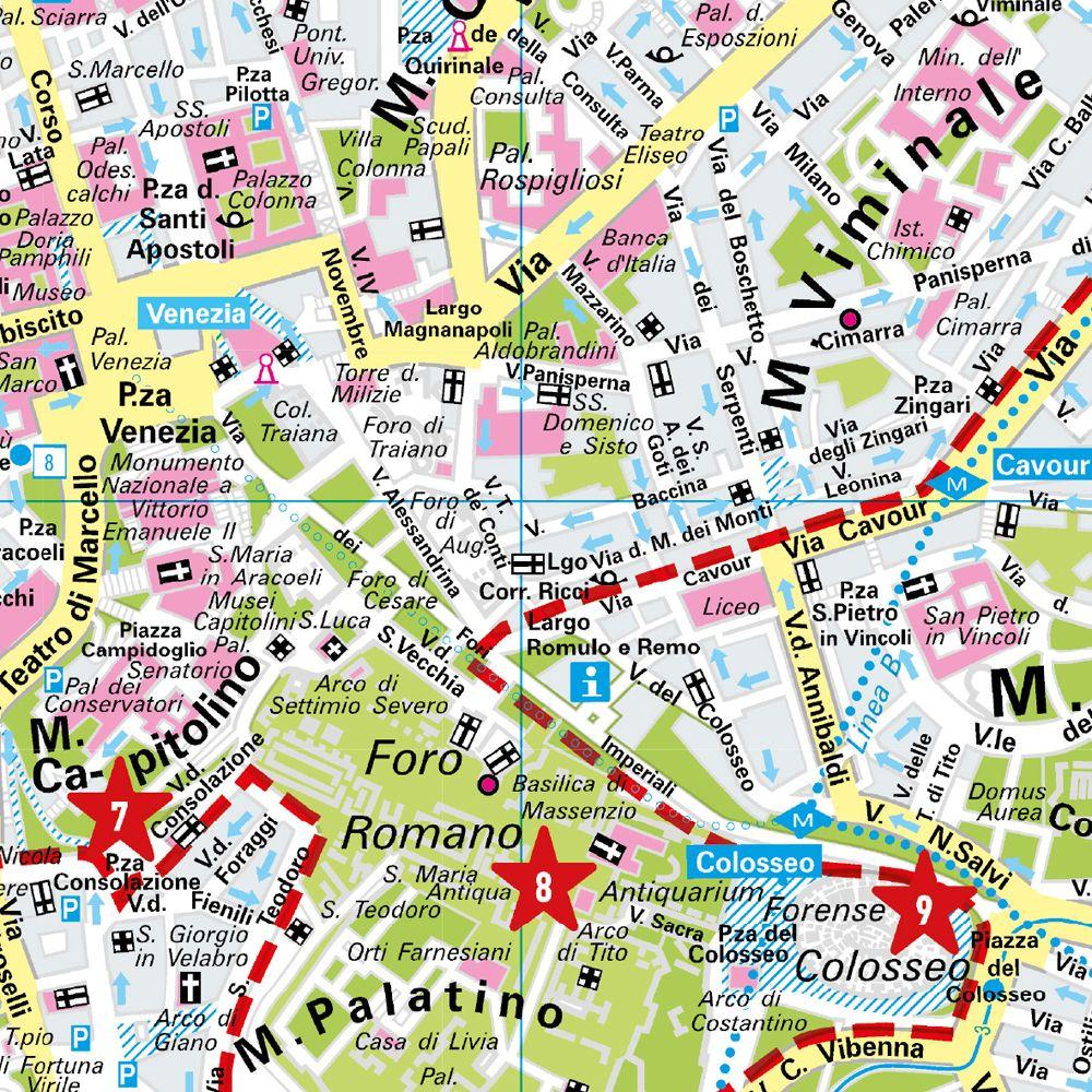 Beispielinhalt (Bild) Rome Marco Polo City Map