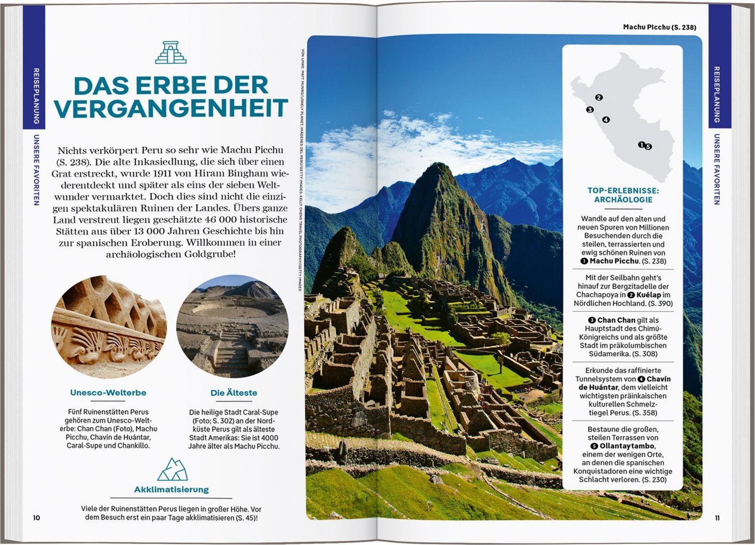 Beispielinhalt (Bild) LONELY PLANET Reiseführer Peru