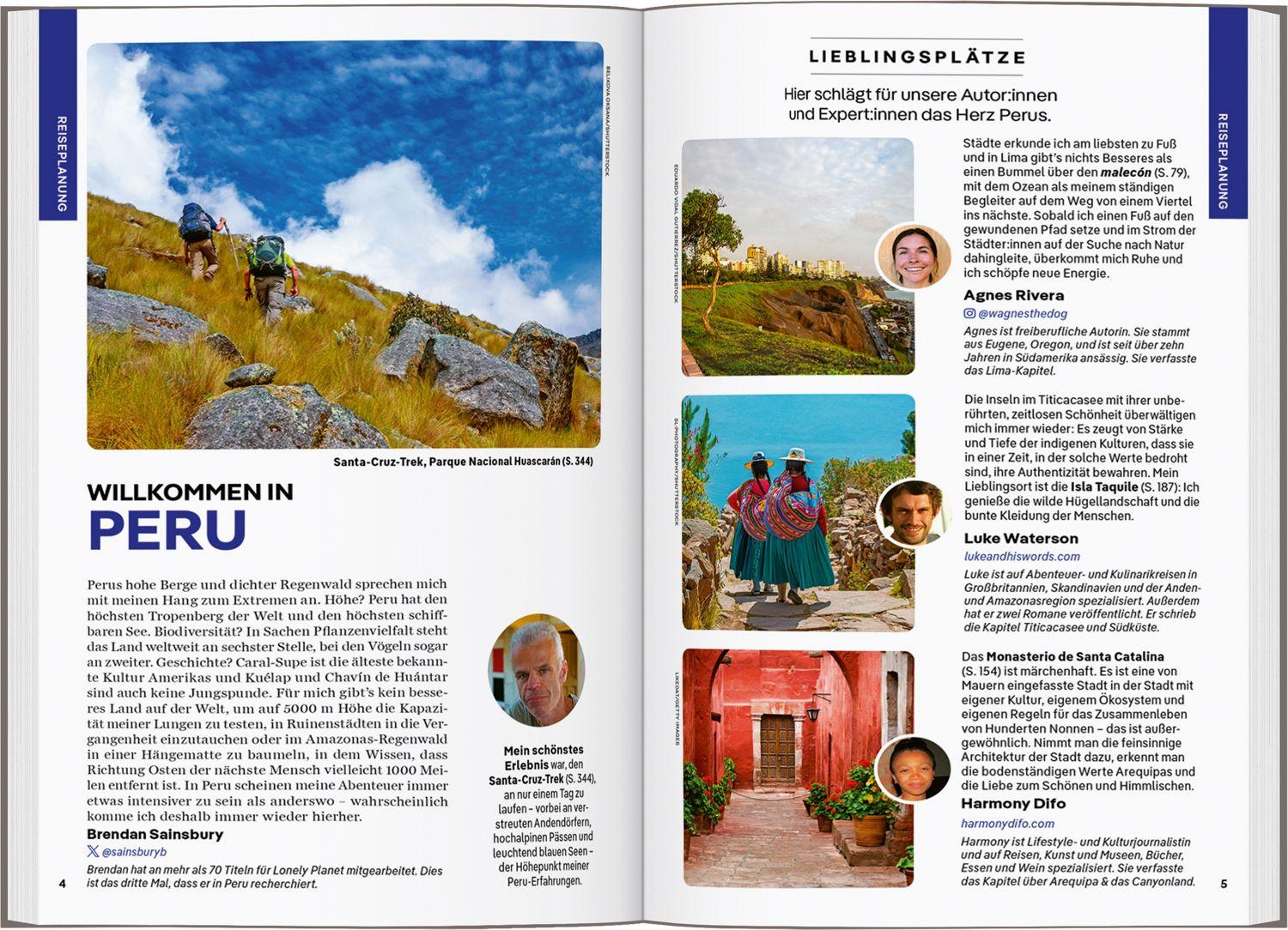 Beispielinhalt (Bild) LONELY PLANET Reiseführer Peru