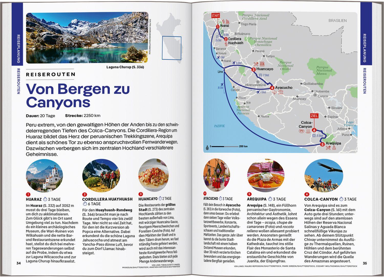 Beispielinhalt (Bild) LONELY PLANET Reiseführer Peru