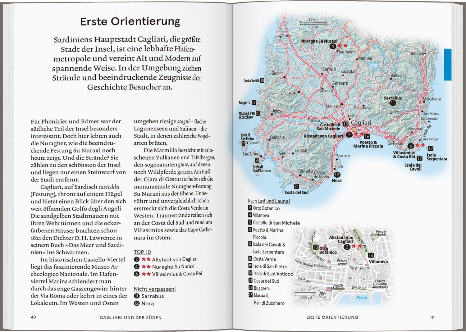 Beispielinhalt (Bild) Baedeker SMART Reiseführer Sardinien