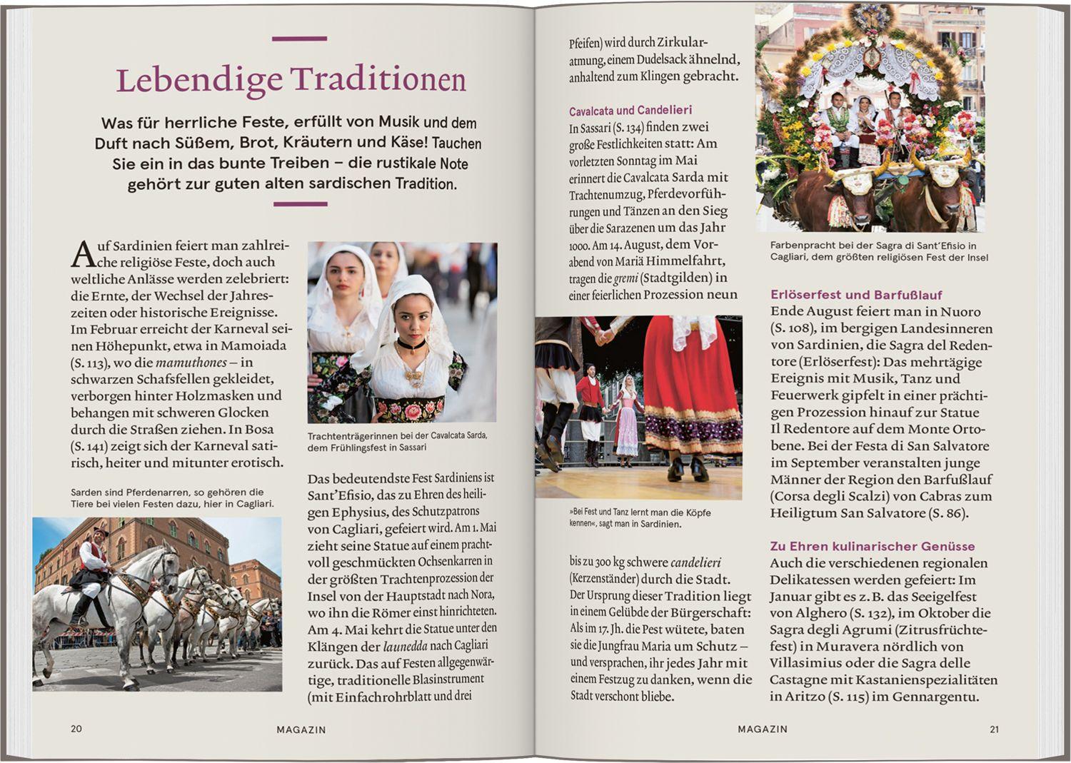 Beispielinhalt (Bild) Baedeker SMART Reiseführer Sardinien