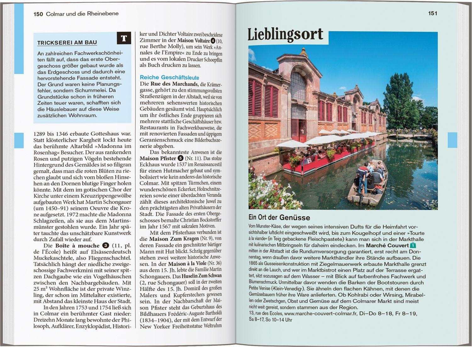 Beispielinhalt (Bild) DUMONT Reise-Taschenbuch Reiseführer Elsass