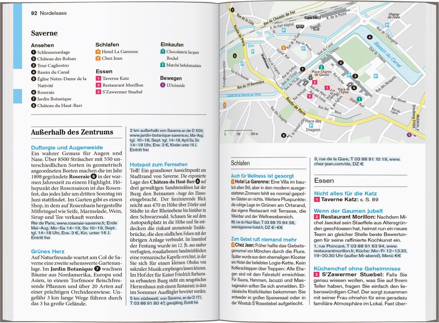 Beispielinhalt (Bild) DUMONT Reise-Taschenbuch Reiseführer Elsass