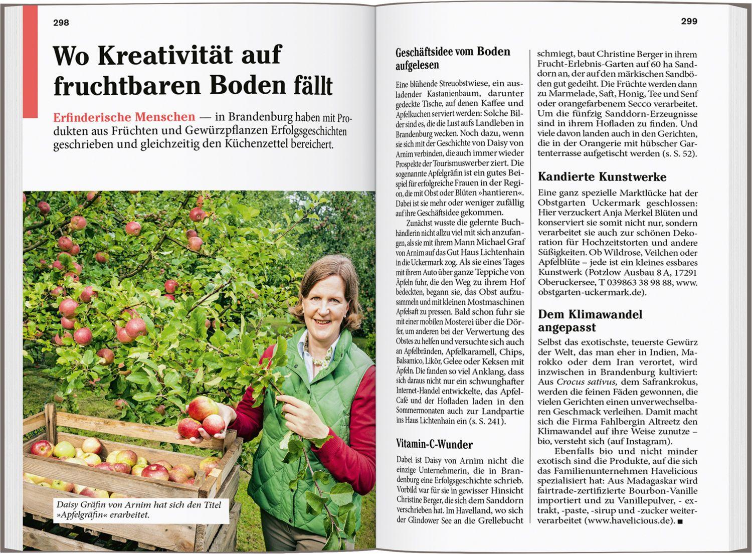 Beispielinhalt (Bild) DUMONT Reise-Taschenbuch Reiseführer Brandenburg, Potsdam, Uckermark, Spreewald