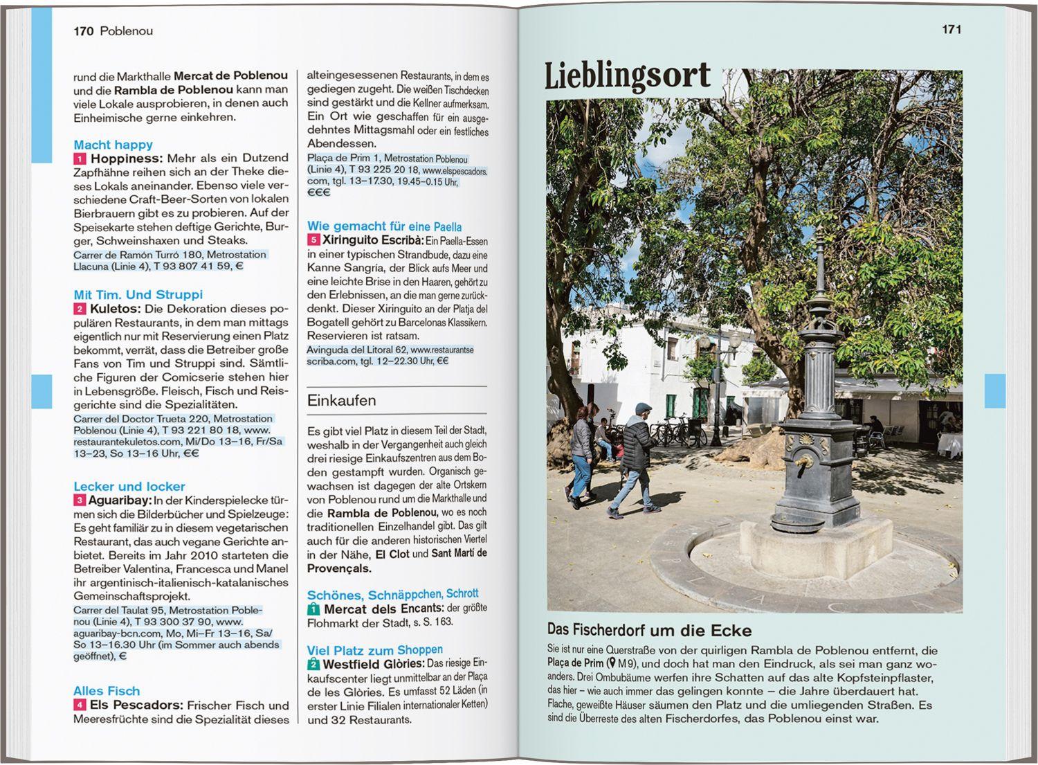 Beispielinhalt (Bild) DUMONT Reise-Taschenbuch Reiseführer Barcelona