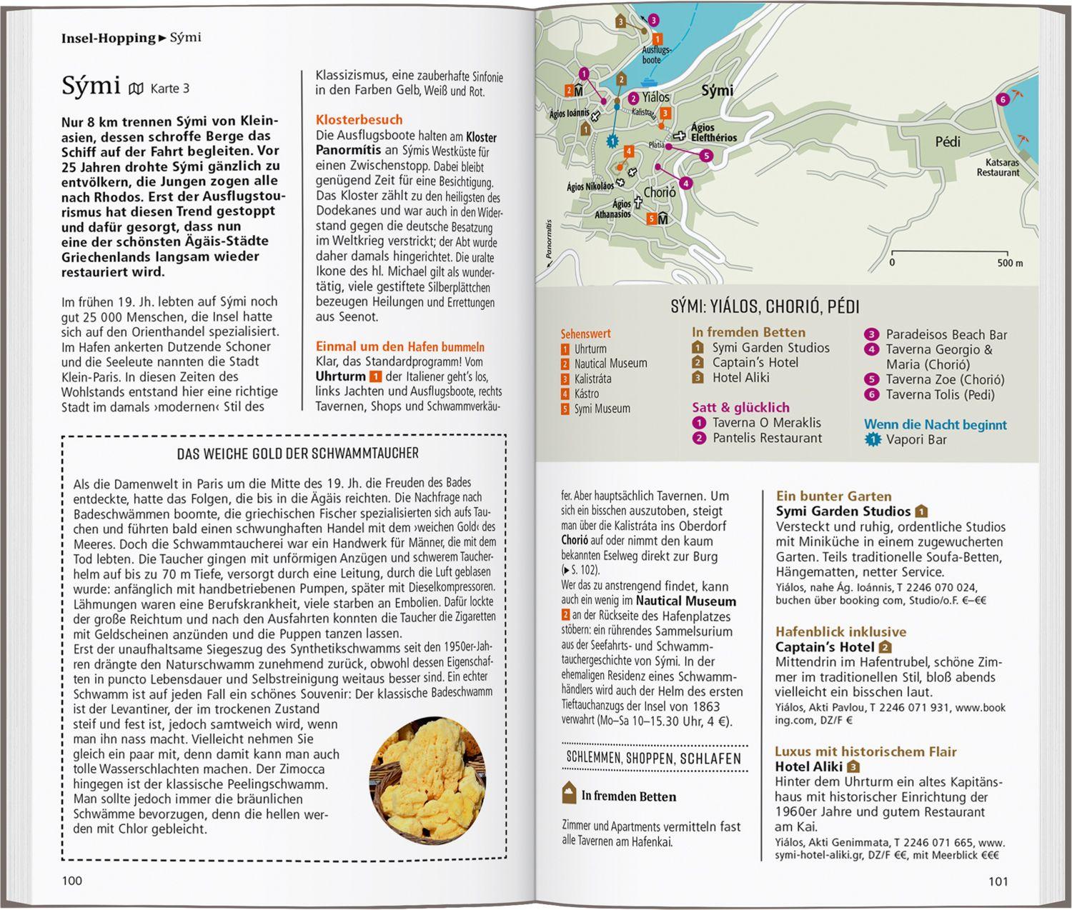 Beispielinhalt (Bild) DUMONT direkt Reiseführer Rhodos