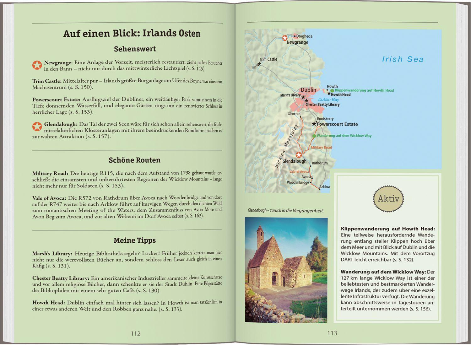 Beispielinhalt (Bild) DUMONT Reise-Handbuch Reiseführer Irland