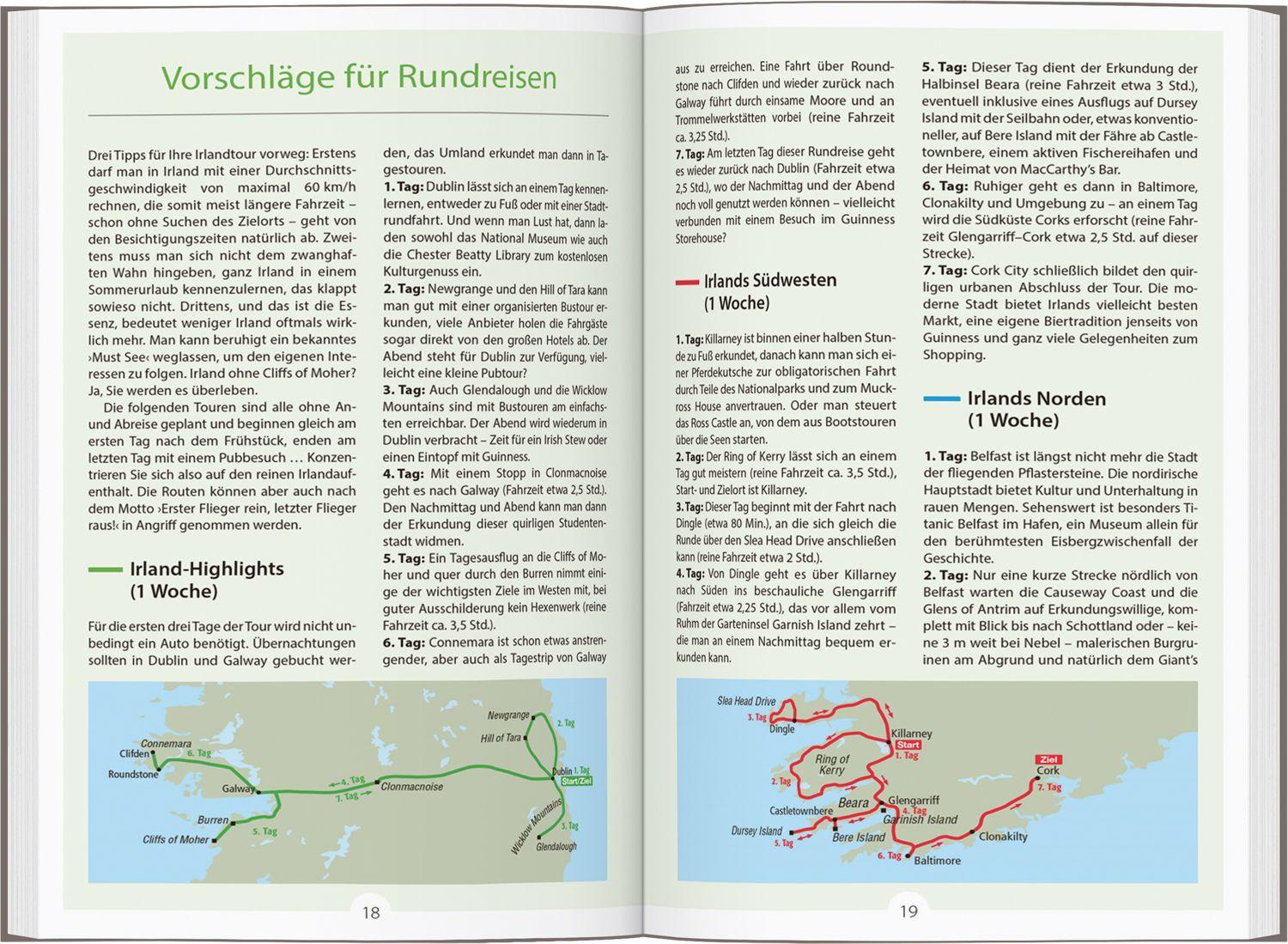 Beispielinhalt (Bild) DUMONT Reise-Handbuch Reiseführer Irland