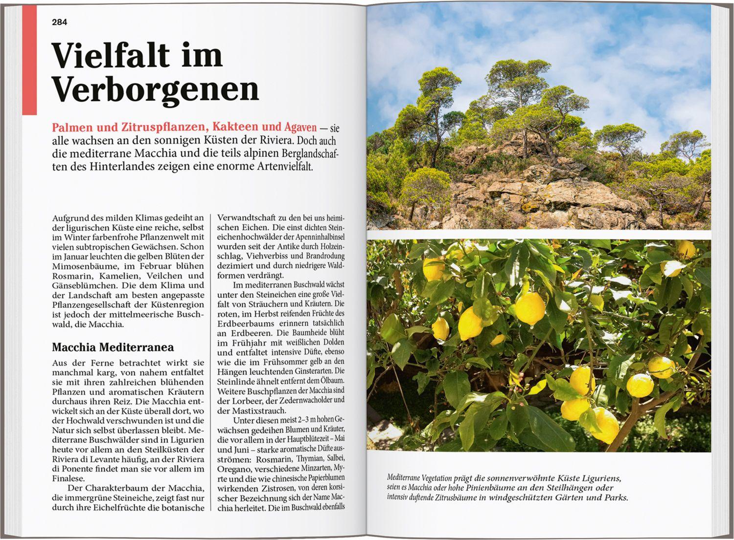 Beispielinhalt (Bild) DUMONT Reise-Taschenbuch Reiseführer Ligurien, Italienische Riviera, Cinque Terre